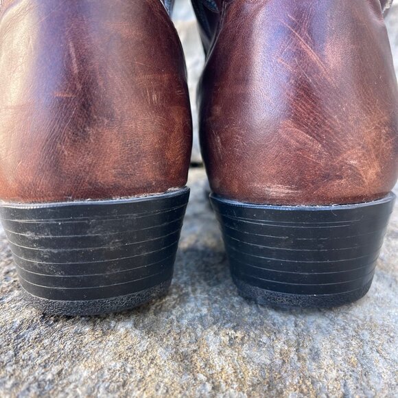 Ariat Men Western Cowboy Boots Size 12D Brown Leather Classic Ranch Rodeo Farm - Picture 7 of 16